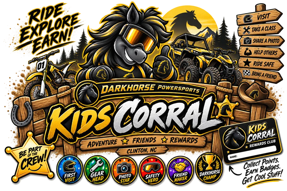 Kids Corral Rewards Club artwork from Darkhorse Powersports